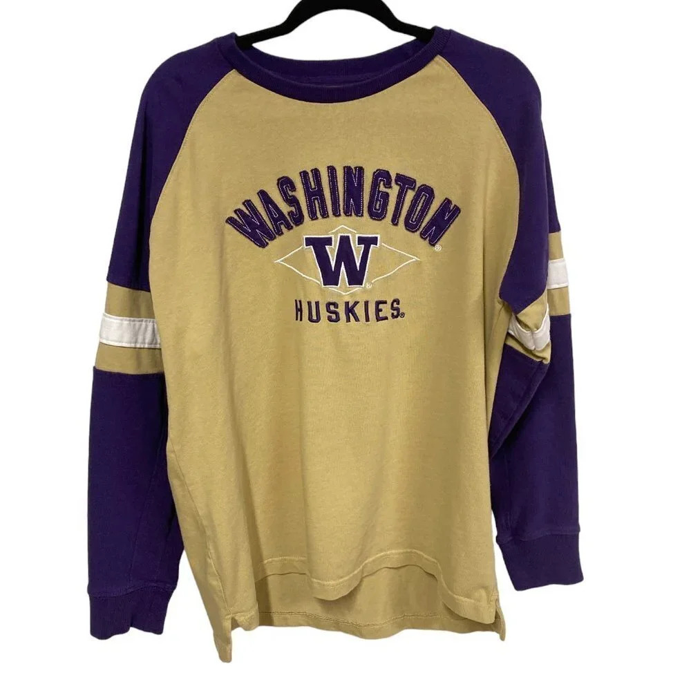 Knights Apparel Men's Large Washington State Huskies‎ Long-Sleeve Pullover Top